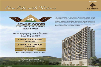 Book home by paying just Rs. 5 Lacs at Ashray Jaswanti Woods in Mumbai